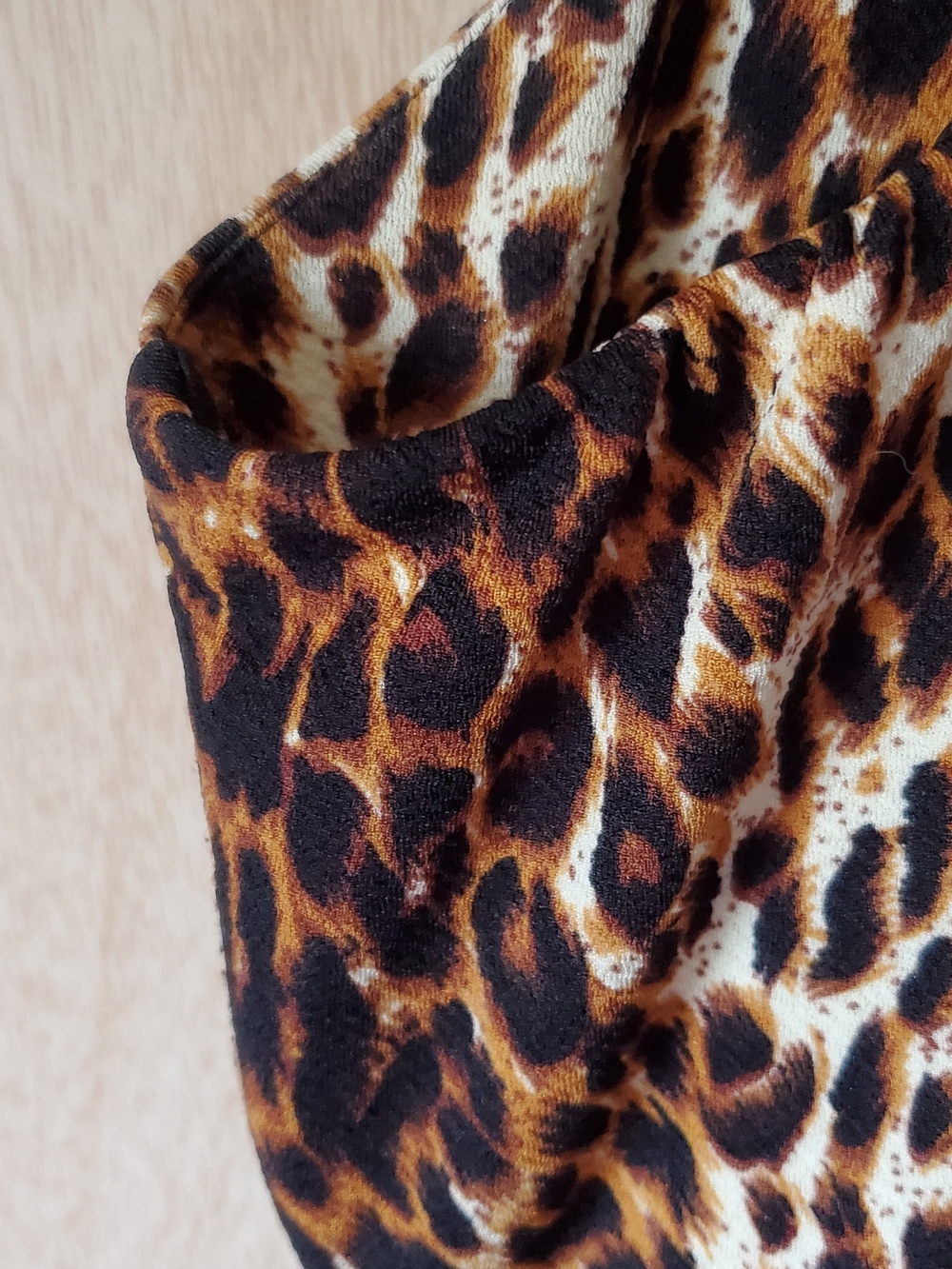 Vixen by Micheline Pitt Vintage Leopard Print Ingenue Dress, Size XL GUC - Picture 7 of 10